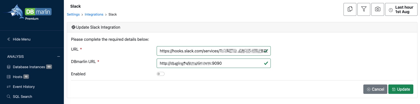 DBarlin Slack Edit Setting