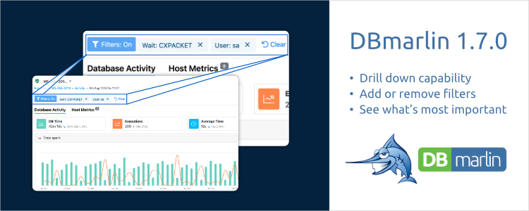 DBmarlin 1.7.0 released with multi-level drill-down