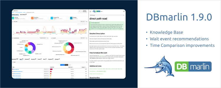 DBmarlin 1.9.0 released - with Knowledge Base and wait event recommendations