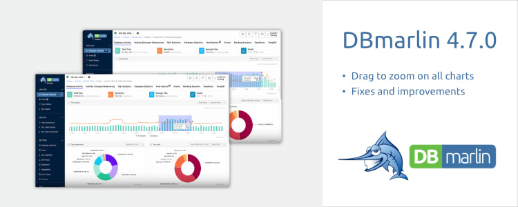 DBmarlin 4.7.0 adds drag to zoom on all charts