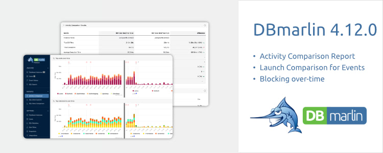 DBmarlin 4.12.0 with improved comparison reports and blocking sessions